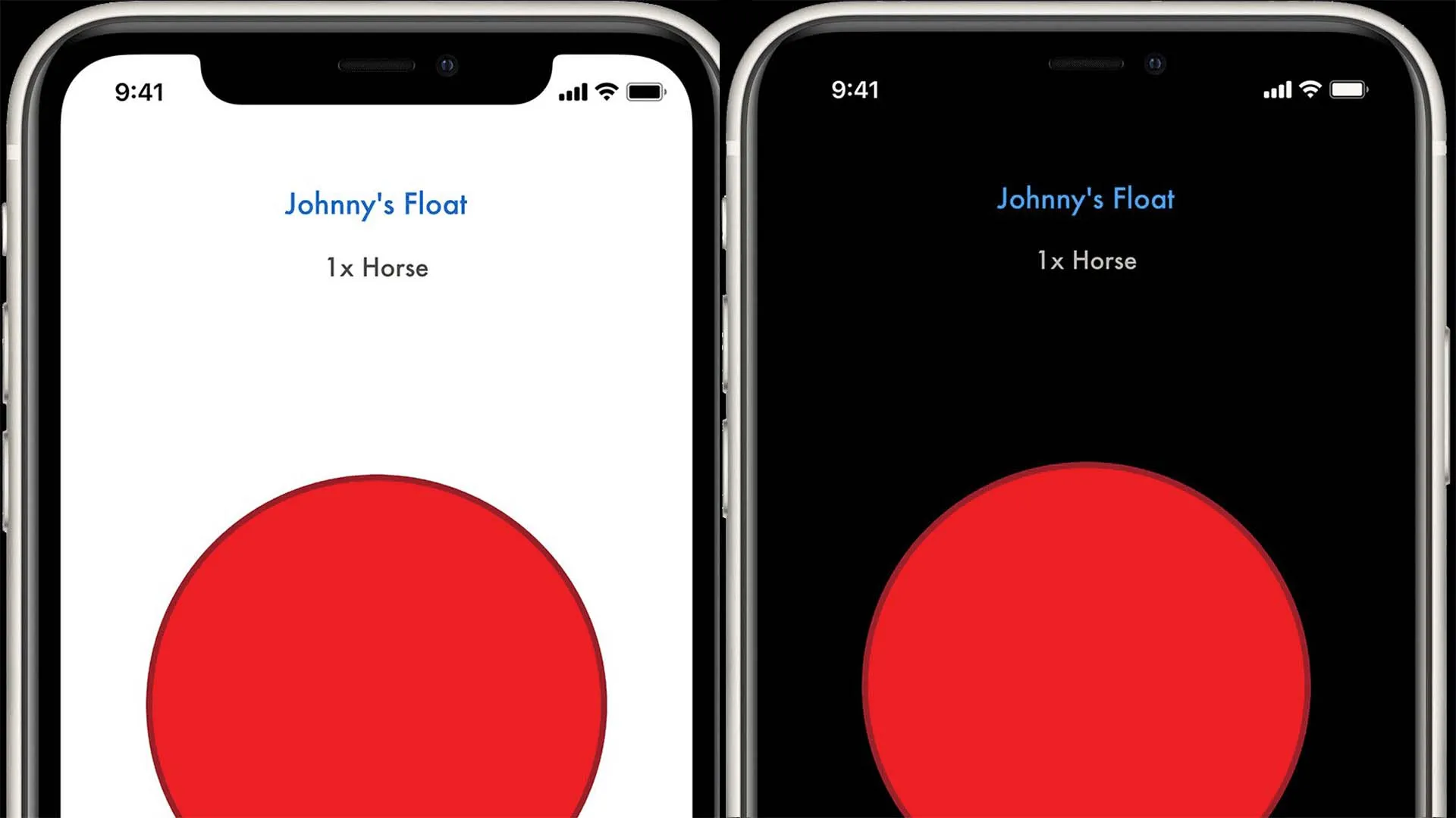 The Elecbrakes App shown side by side in light mode and dark mode