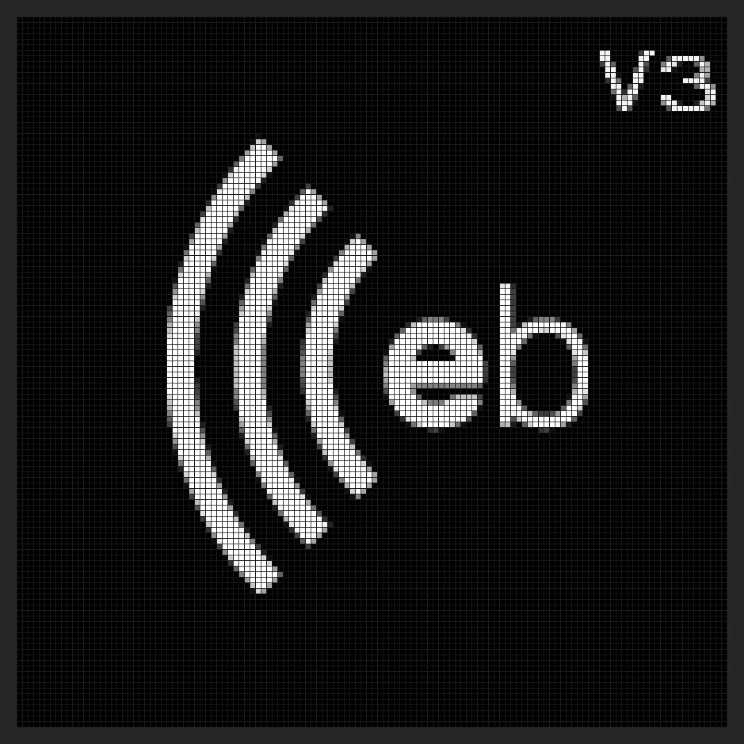 Power-up splash screen of a V3 Elecbrakes remote, showing V3 in the corner