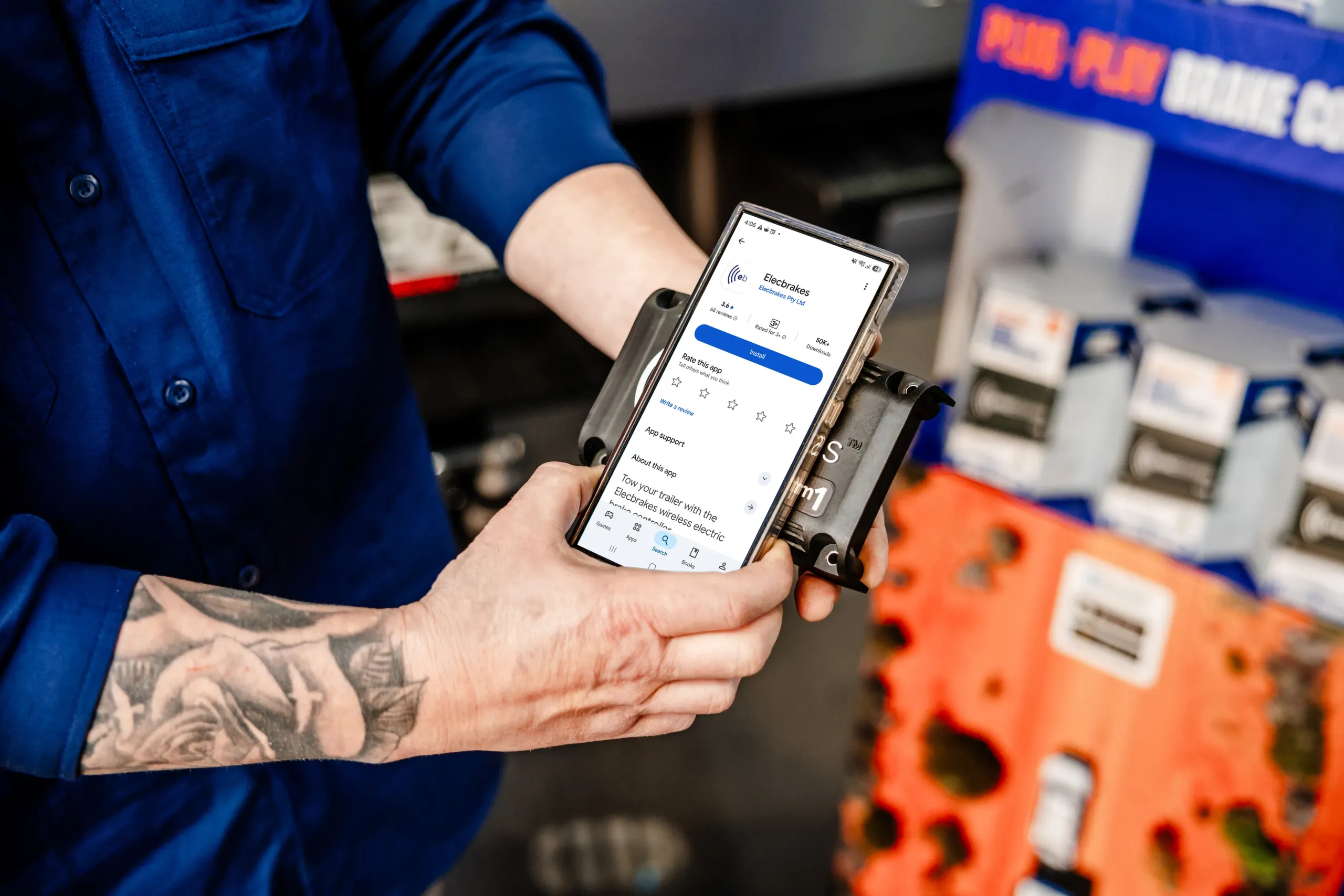 The Elecbrakes smartphone app